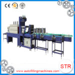 STRPACK QGF-1200 automatic 5 gallon minerial water filling capping labeling machine line in Colombia