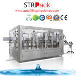 STRPACK Factory price automatic 8-8-3 filling capping machine line with CE, ISO9001 in Ecuador