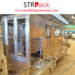 4 washing units 5 gallon bottle washing-filling-capping machine-STRPACK machinery QGF-150 in Uruguay